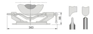 Thiết bị tạo cung R cho đá mài RD30