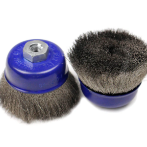 Chổi đánh rỉ dạng cốc sợi thép; chổi đánh bóng; chổi đánh bavia; chổi đánh thép; chổi làm sạch bề mặt; chổi tẩy gỉ; chổi sợi thép...