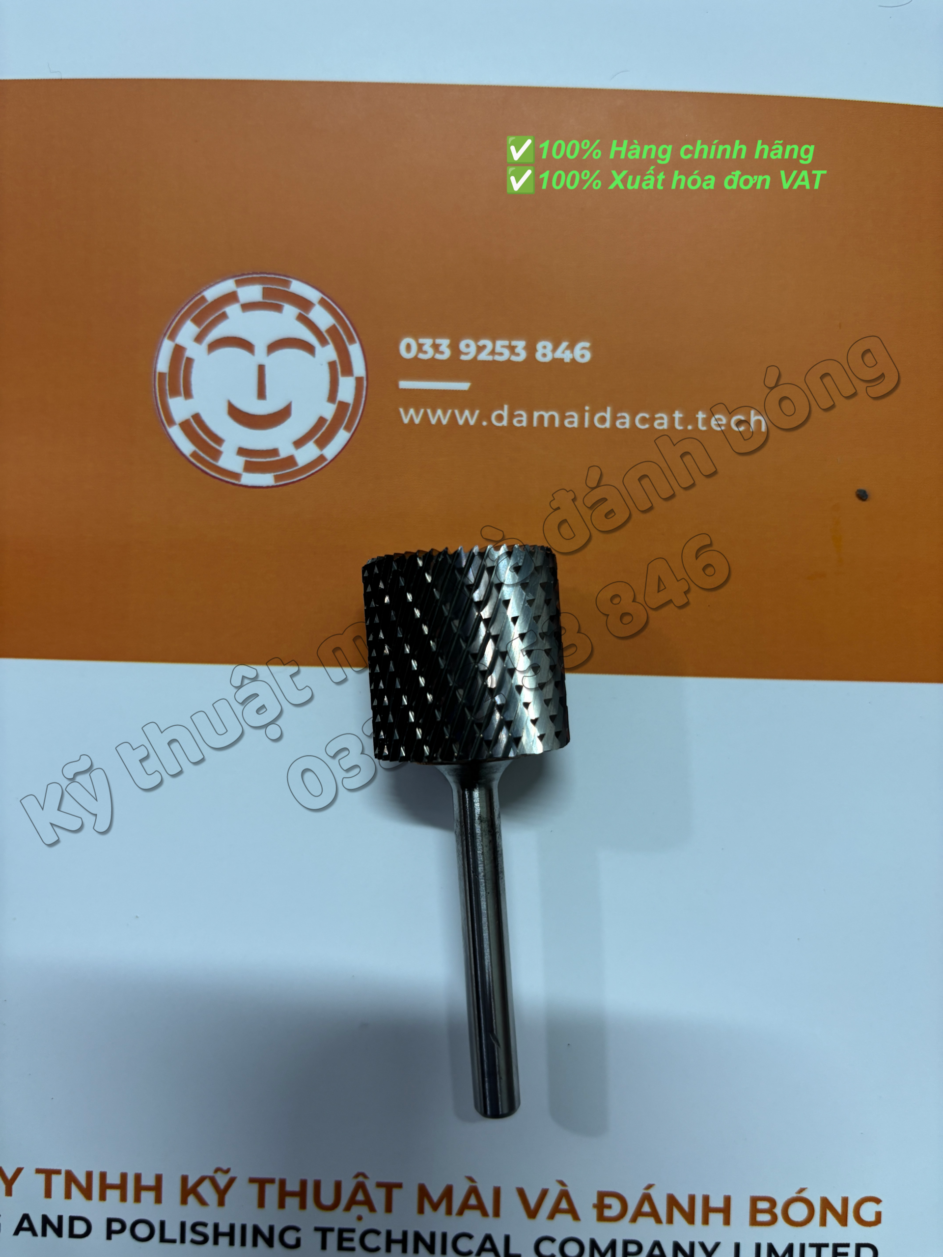 Mũi mài hợp kim hình trụ Ø25x25 cán Ø6 - Ảnh 3
