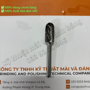 Mũi mài hợp kim hình trụ đầu tròn Ø12×25 cán Ø6; đàu mài hợp kim; đầu mài kim loại; mũi mài đánh bavia; mũi mài đánh bóng; đầu mài trụ hình tròn