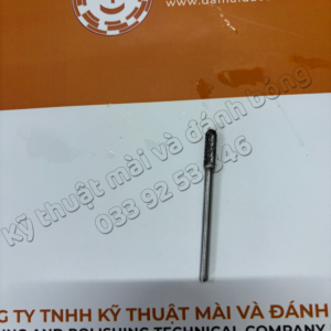 Mũi mài hợp kim hình trụ đầu tròn Ø4×13 cán Ø3; đầu mài kim loại; mũi mài kim loại cứng; đầu mài bavia; đầu mài đánh bóng; mũi mài bavia