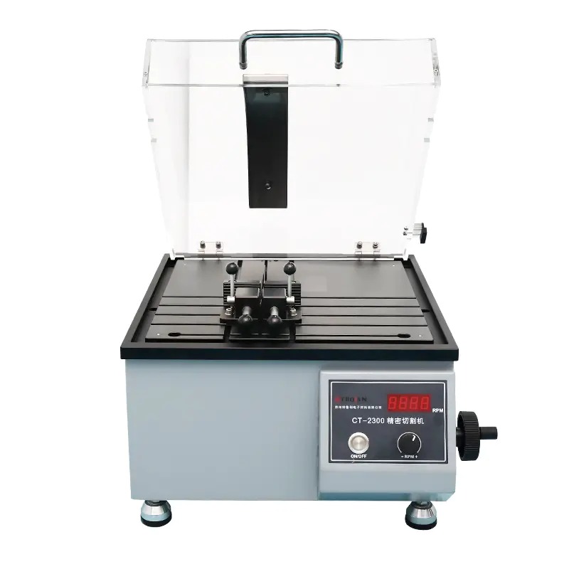 Máy cắt mẫu kim tương bán tự động nhỏ gọn CT-2300; máy phân tích thành phần kim loại; máy soi khuyết tật kim loại; máy cắt mẫu kim loại,...