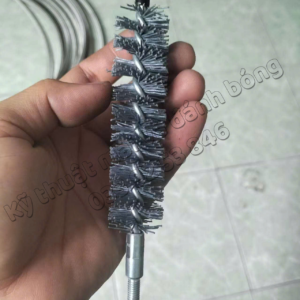 Chổi đánh bóng Ø20xM8x180L; chổi đánh bavia; chổi đánh rỉ sét; chổi đánh chi tiết thép; nhôm; gang; đồng; chổi nylon hạt mài